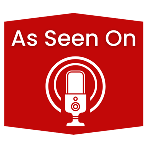 A seen on podcast logo